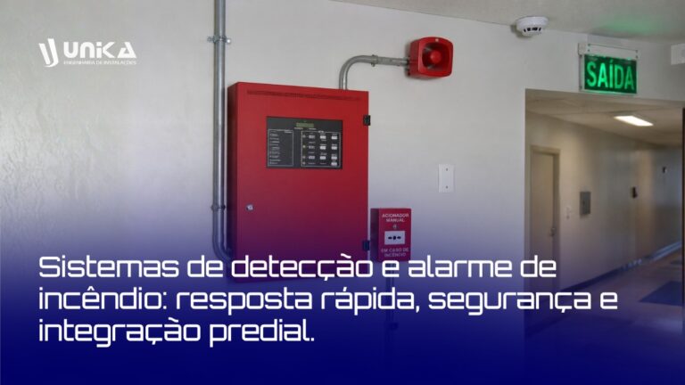Sistemas de detecção e alarme de incêndio: resposta rápida, segurança e integração predial